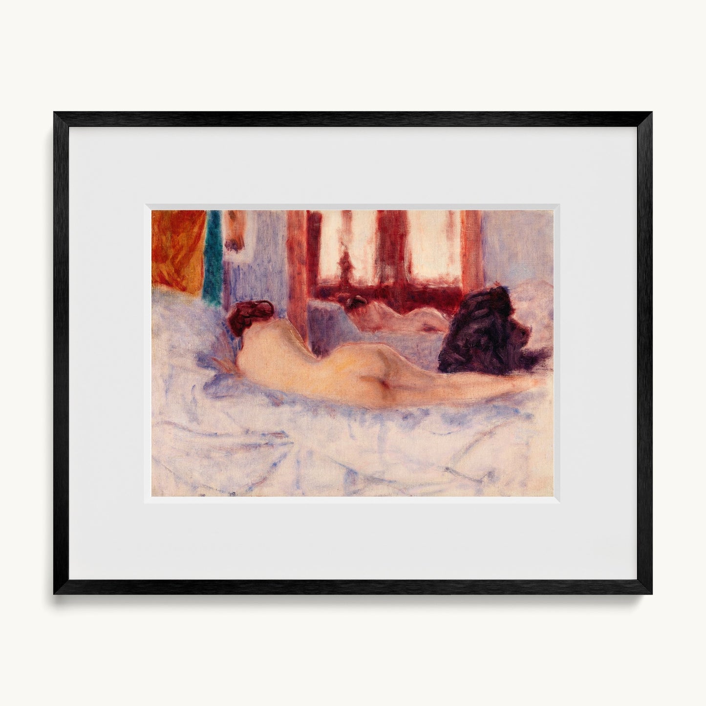 A Reclining Nude before a Mirror