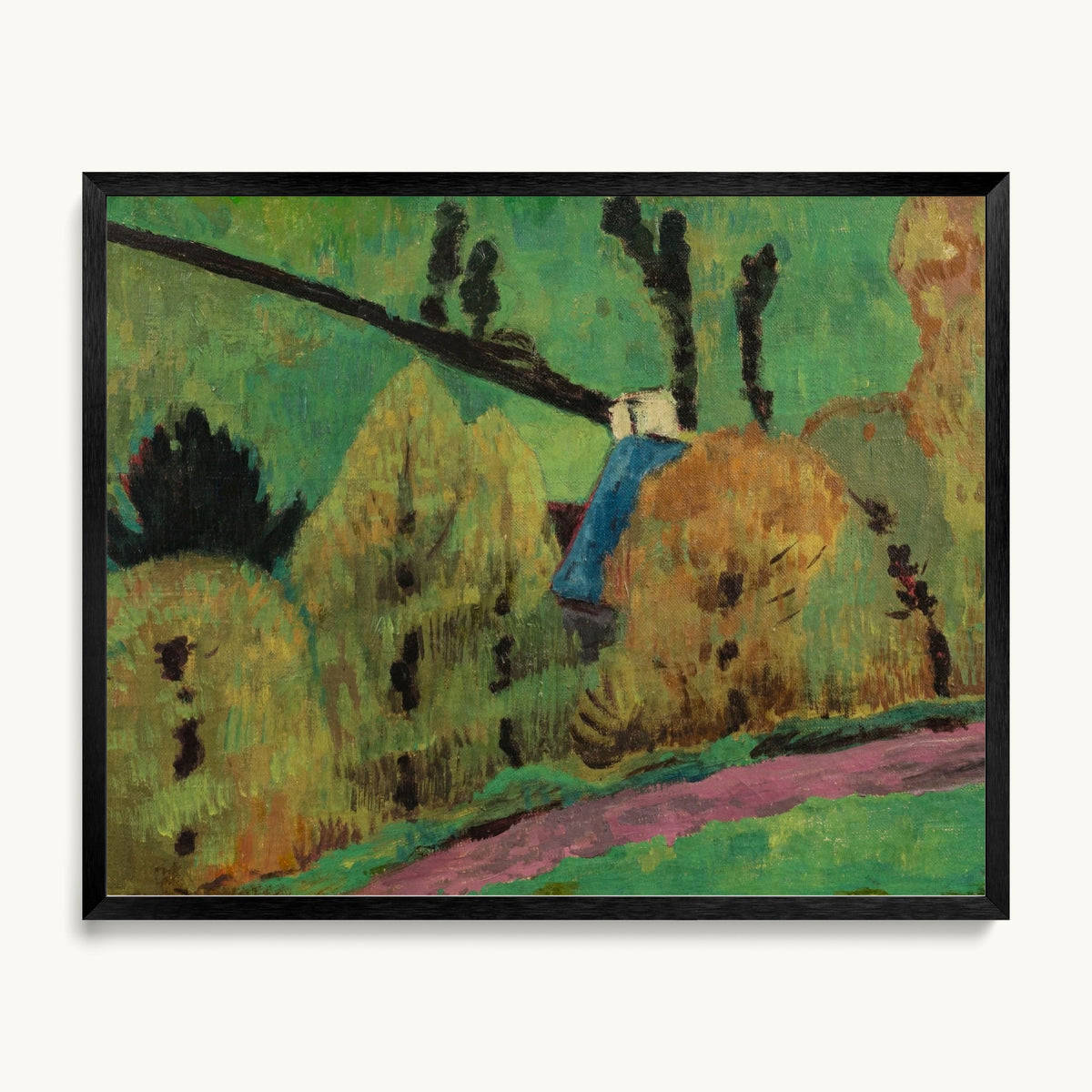 Chemin rose à Châteauneuf-du-Faou
