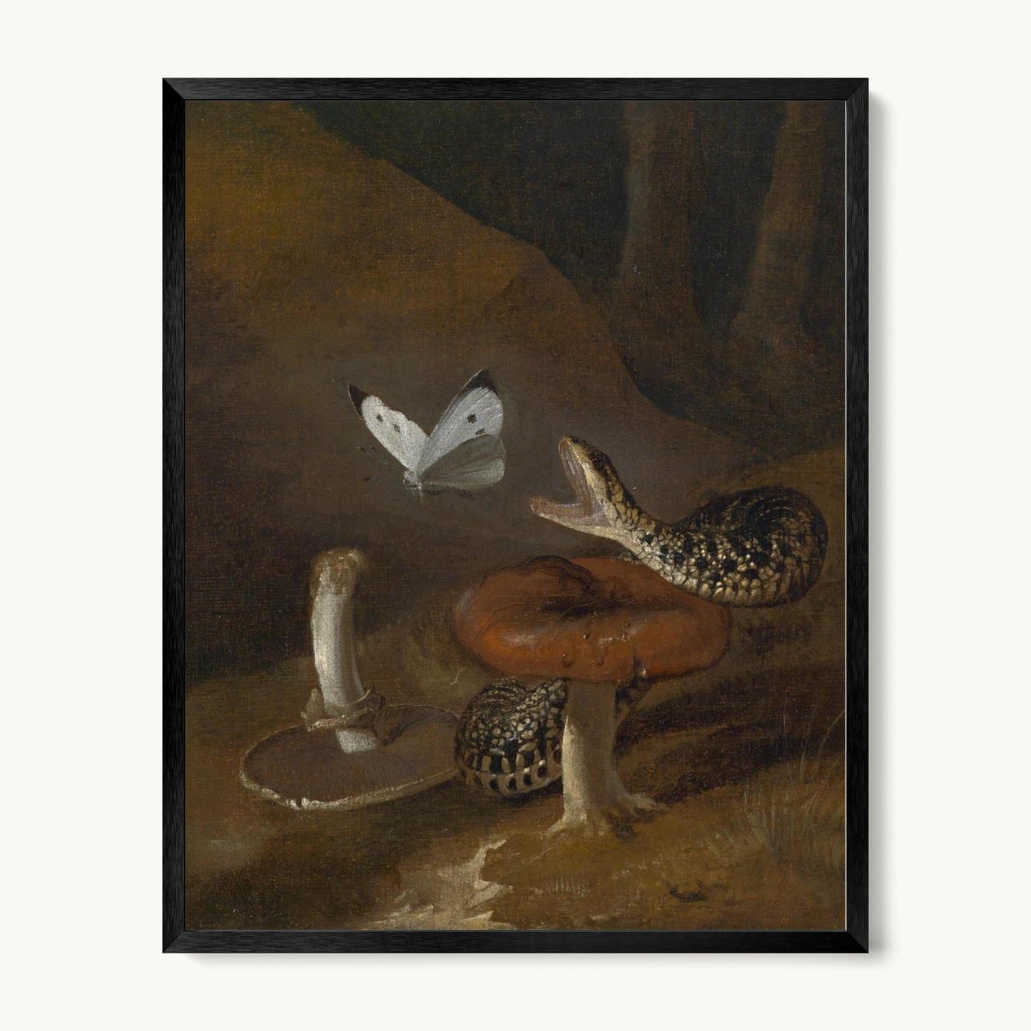 A Sous-bois Still Life with a Snake