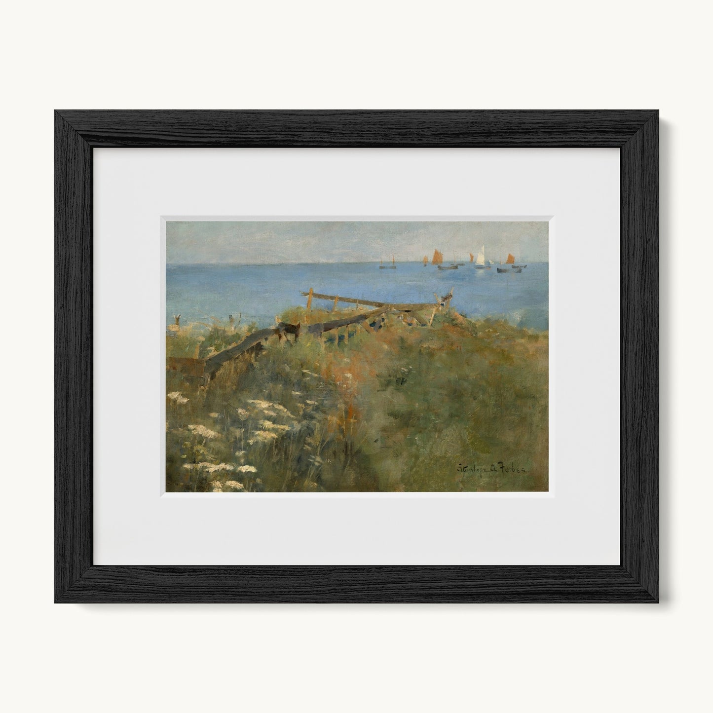 Coastal Scene with Fishing Boats