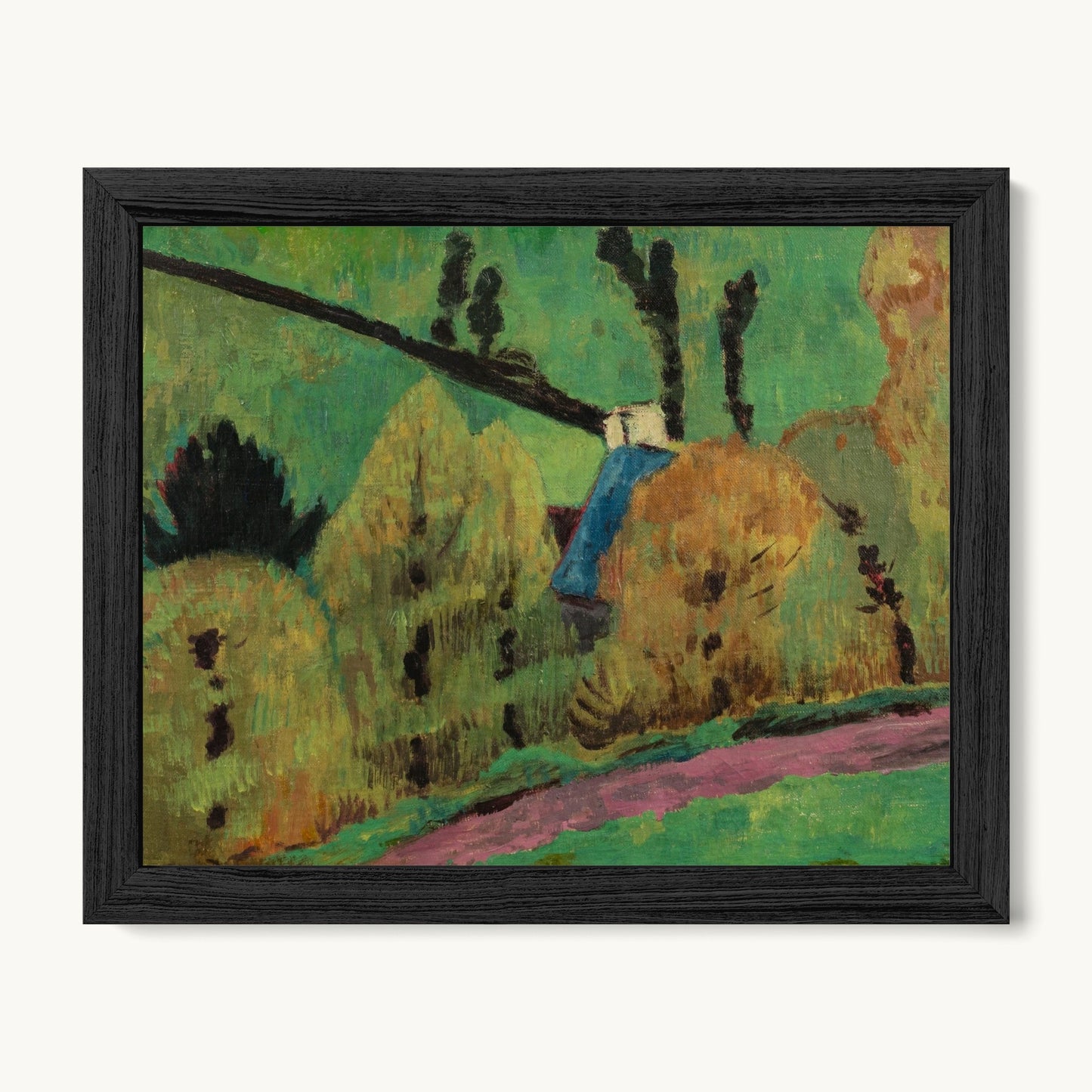 Chemin rose à Châteauneuf-du-Faou