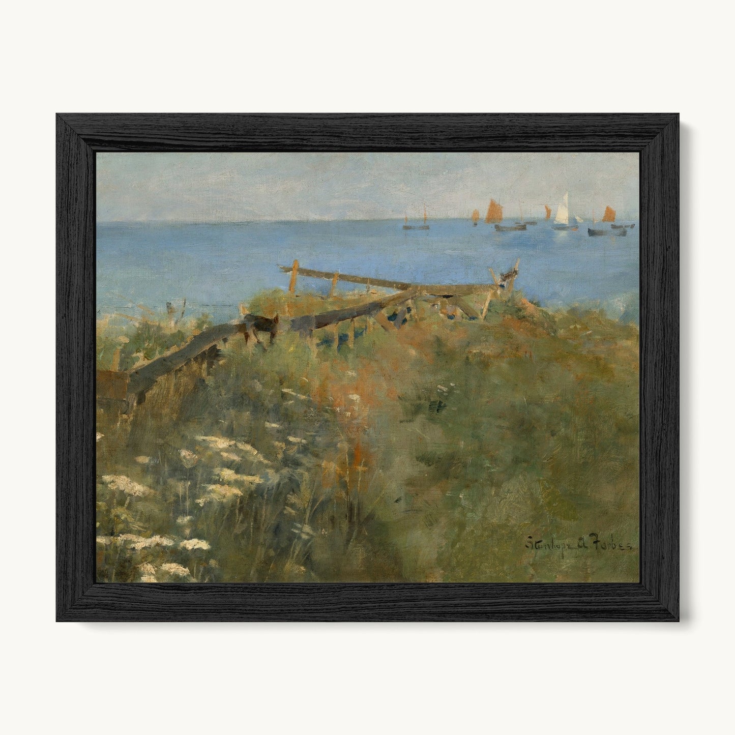 Coastal Scene with Fishing Boats