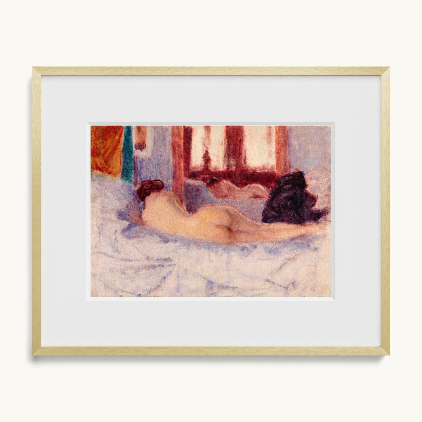A Reclining Nude before a Mirror