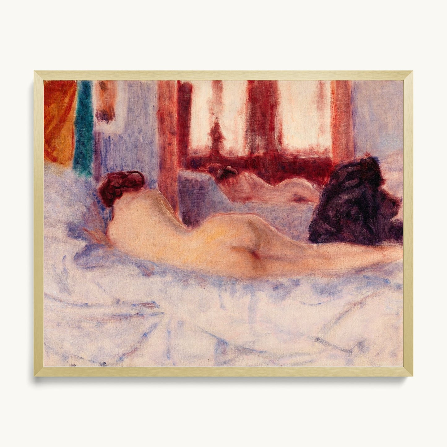 A Reclining Nude before a Mirror