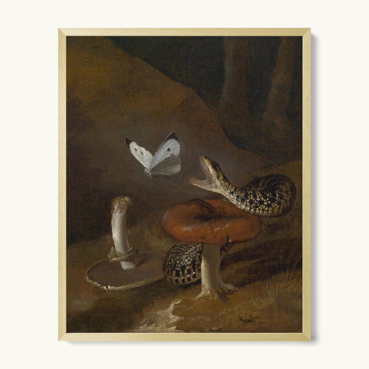 A Sous-bois Still Life with a Snake