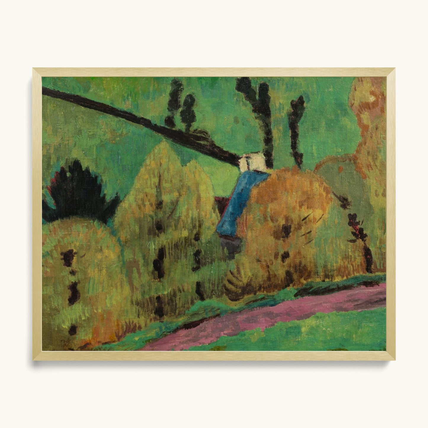 Chemin rose à Châteauneuf-du-Faou