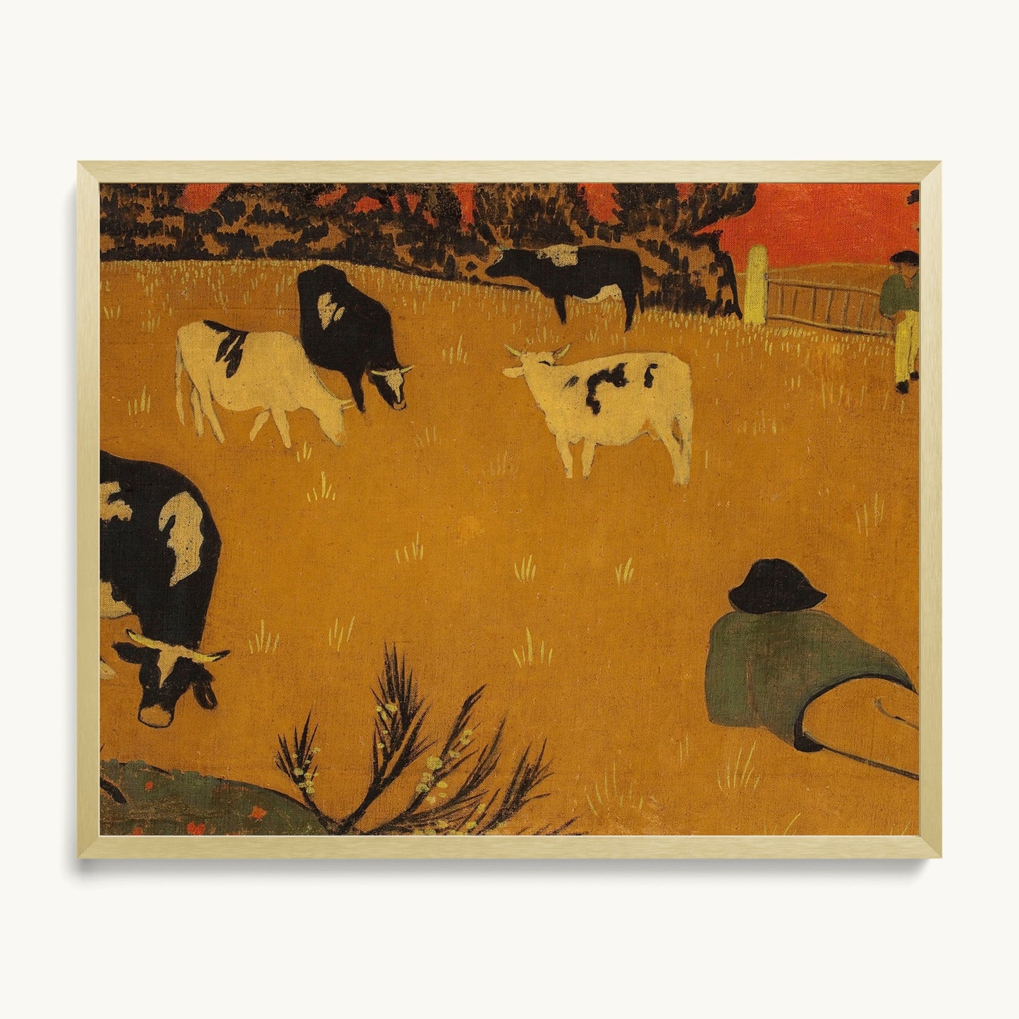 Breton Panel with Cows