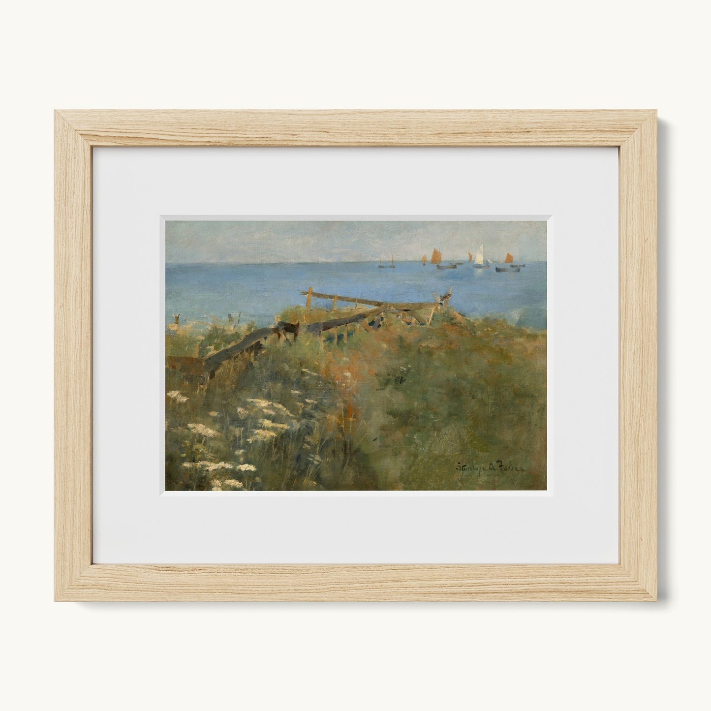 Coastal Scene with Fishing Boats