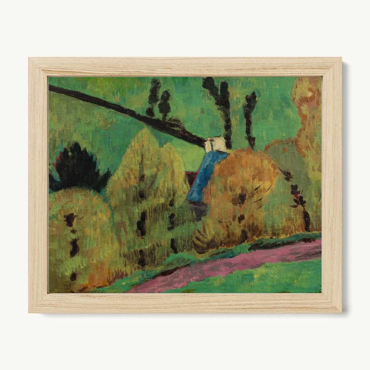 Chemin rose à Châteauneuf-du-Faou