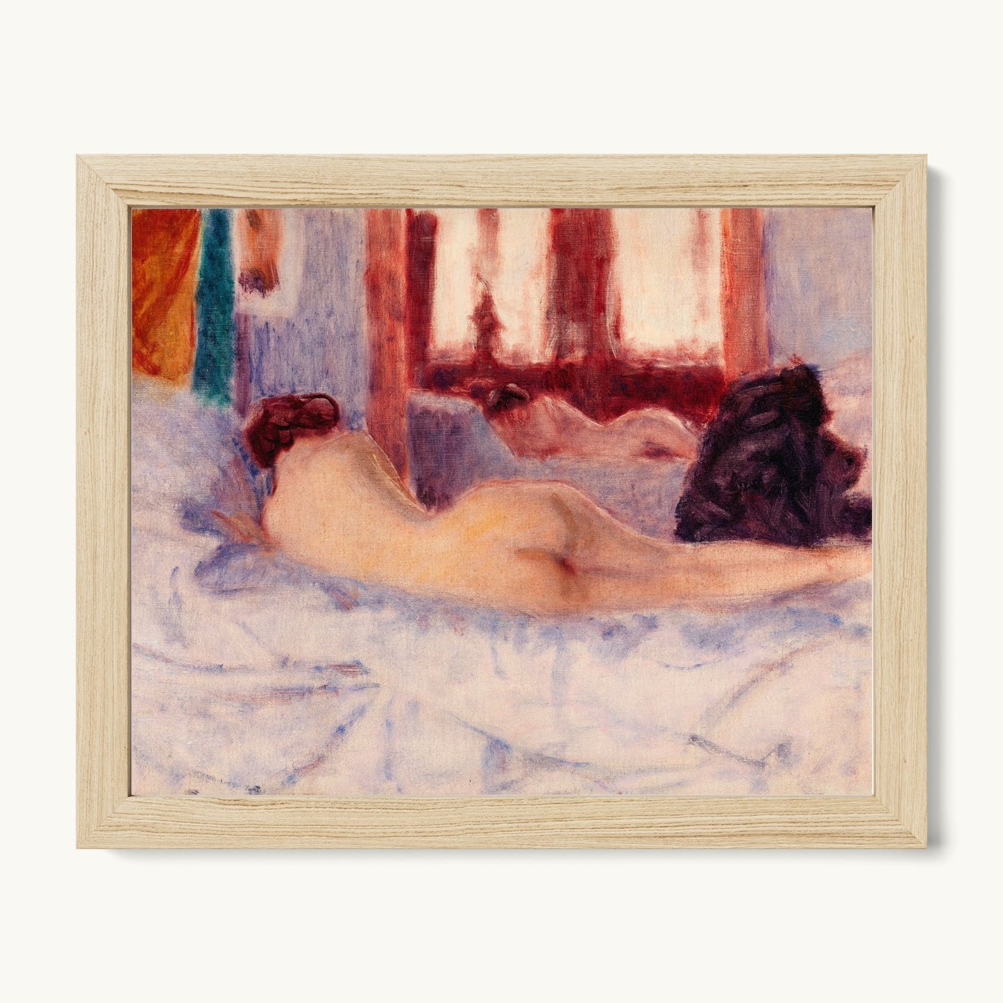 A Reclining Nude before a Mirror