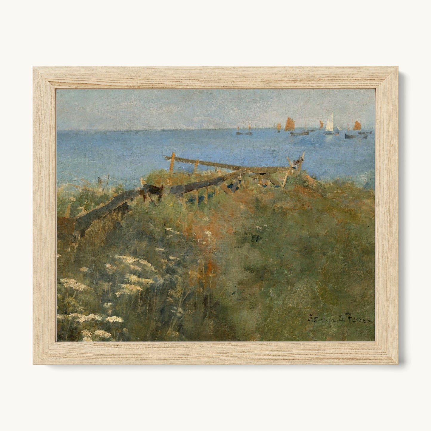 Coastal Scene with Fishing Boats