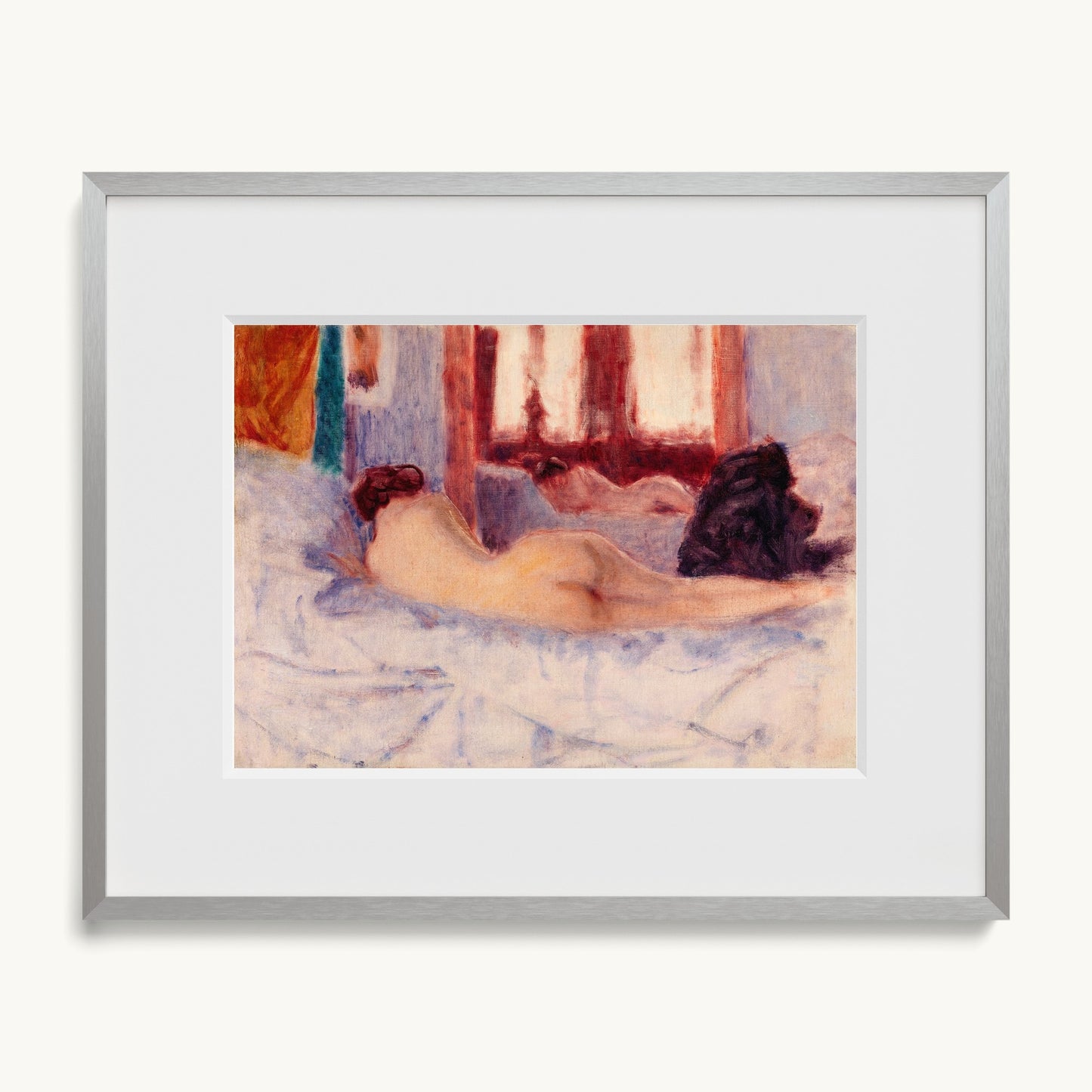 A Reclining Nude before a Mirror