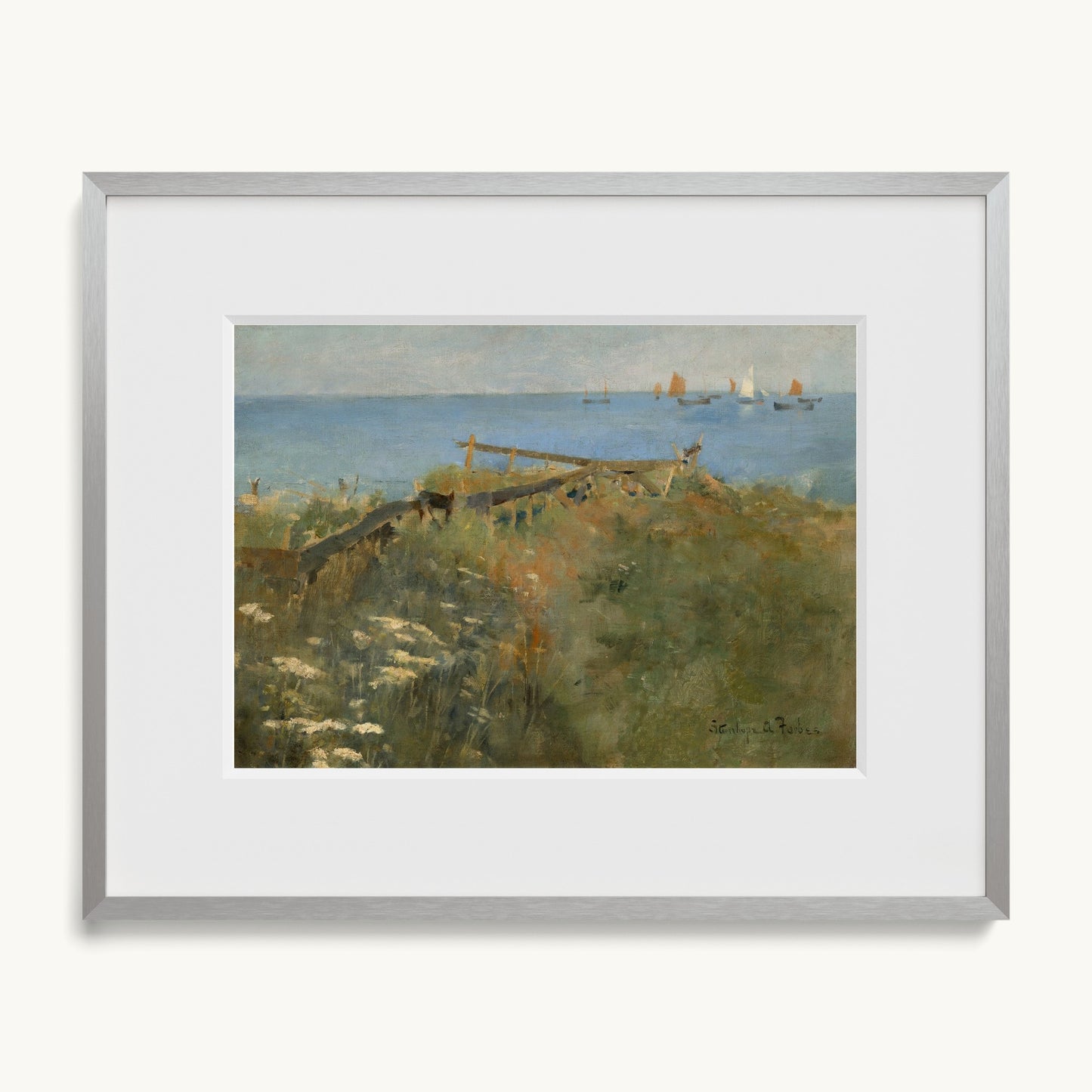 Coastal Scene with Fishing Boats