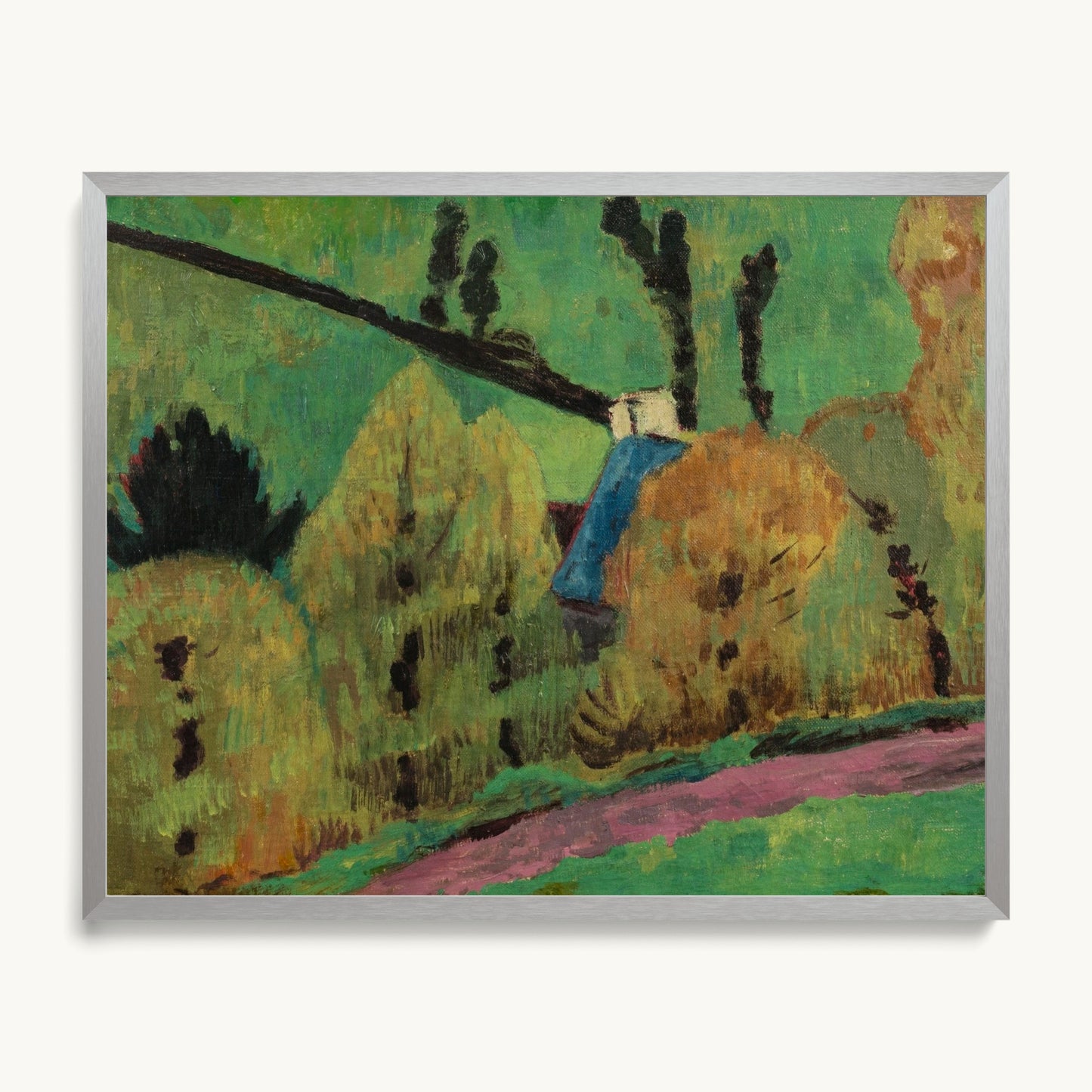 Chemin rose à Châteauneuf-du-Faou