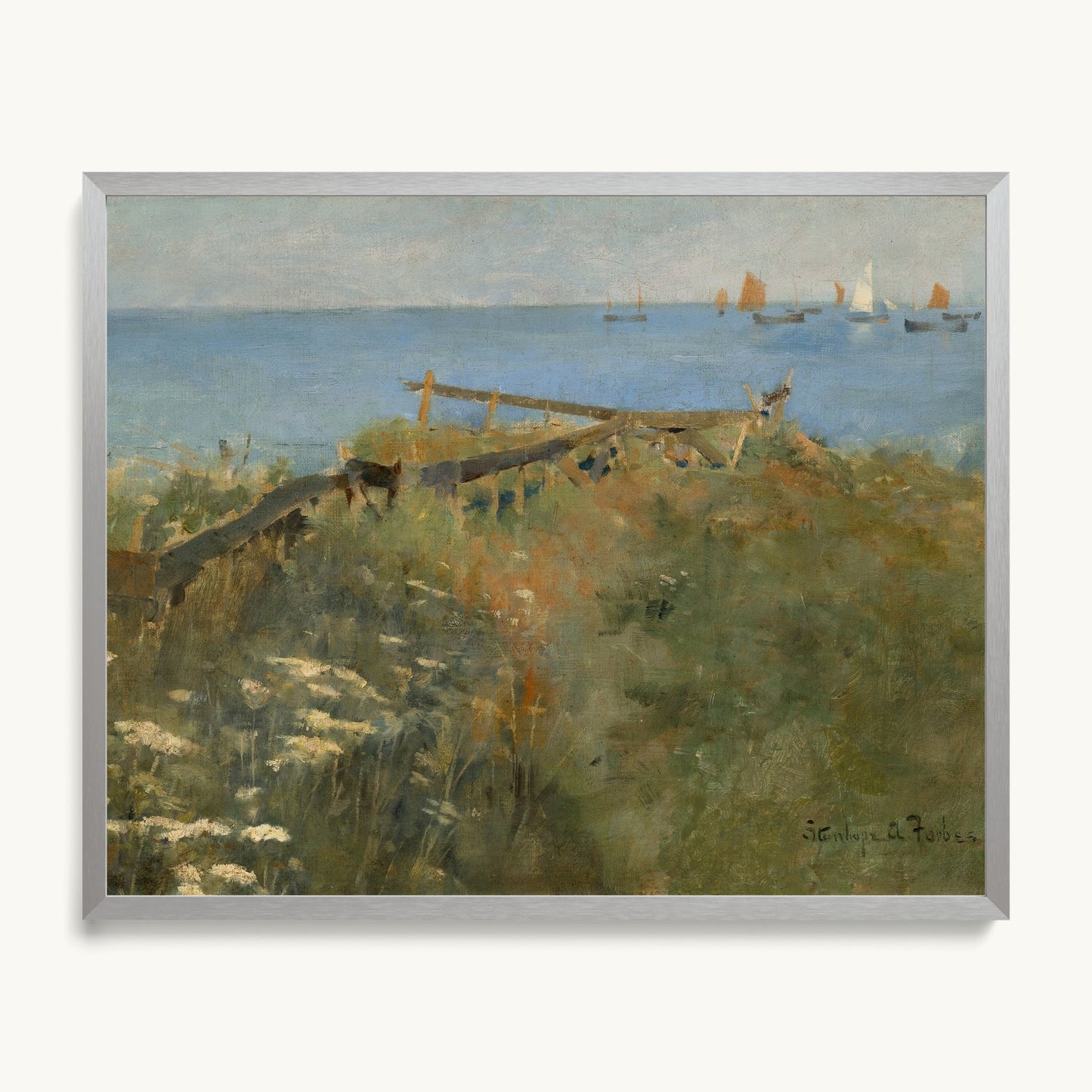 Coastal Scene with Fishing Boats