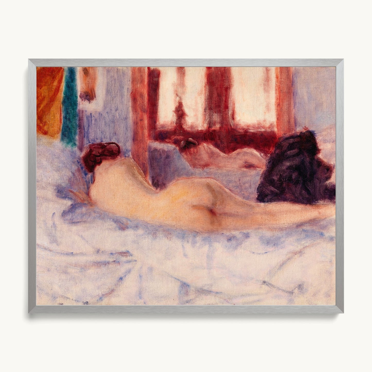 A Reclining Nude before a Mirror