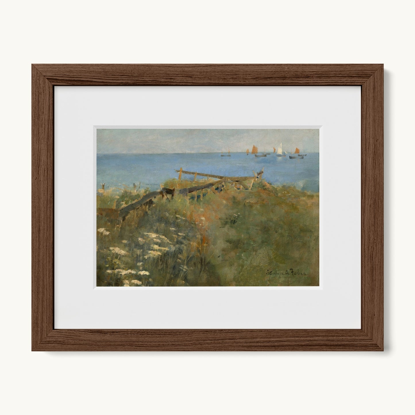 Coastal Scene with Fishing Boats