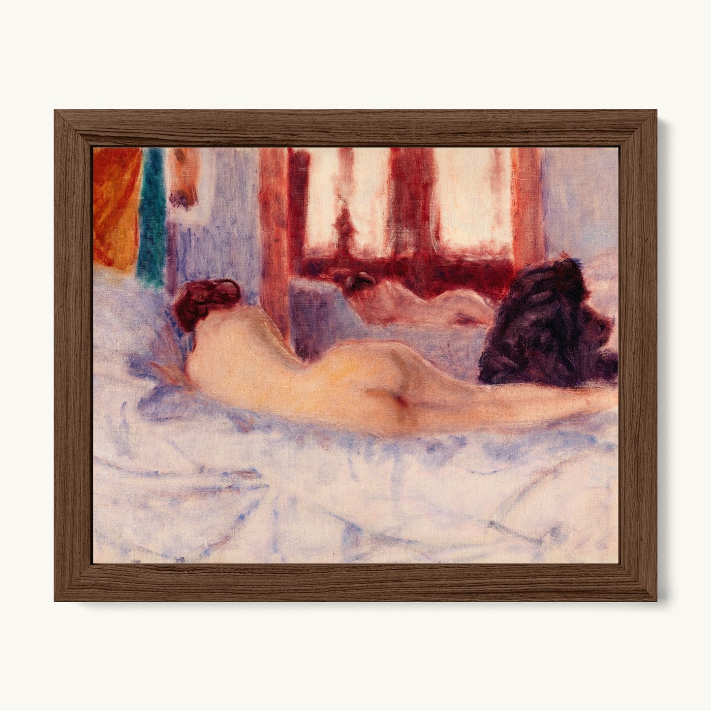 A Reclining Nude before a Mirror