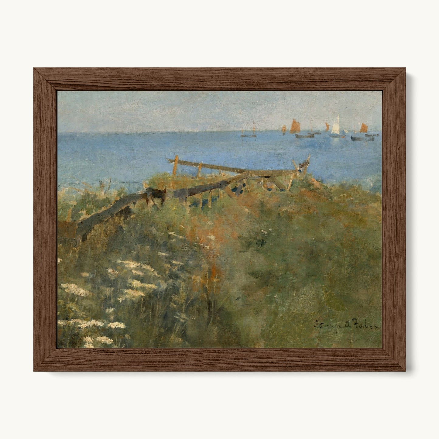 Coastal Scene with Fishing Boats
