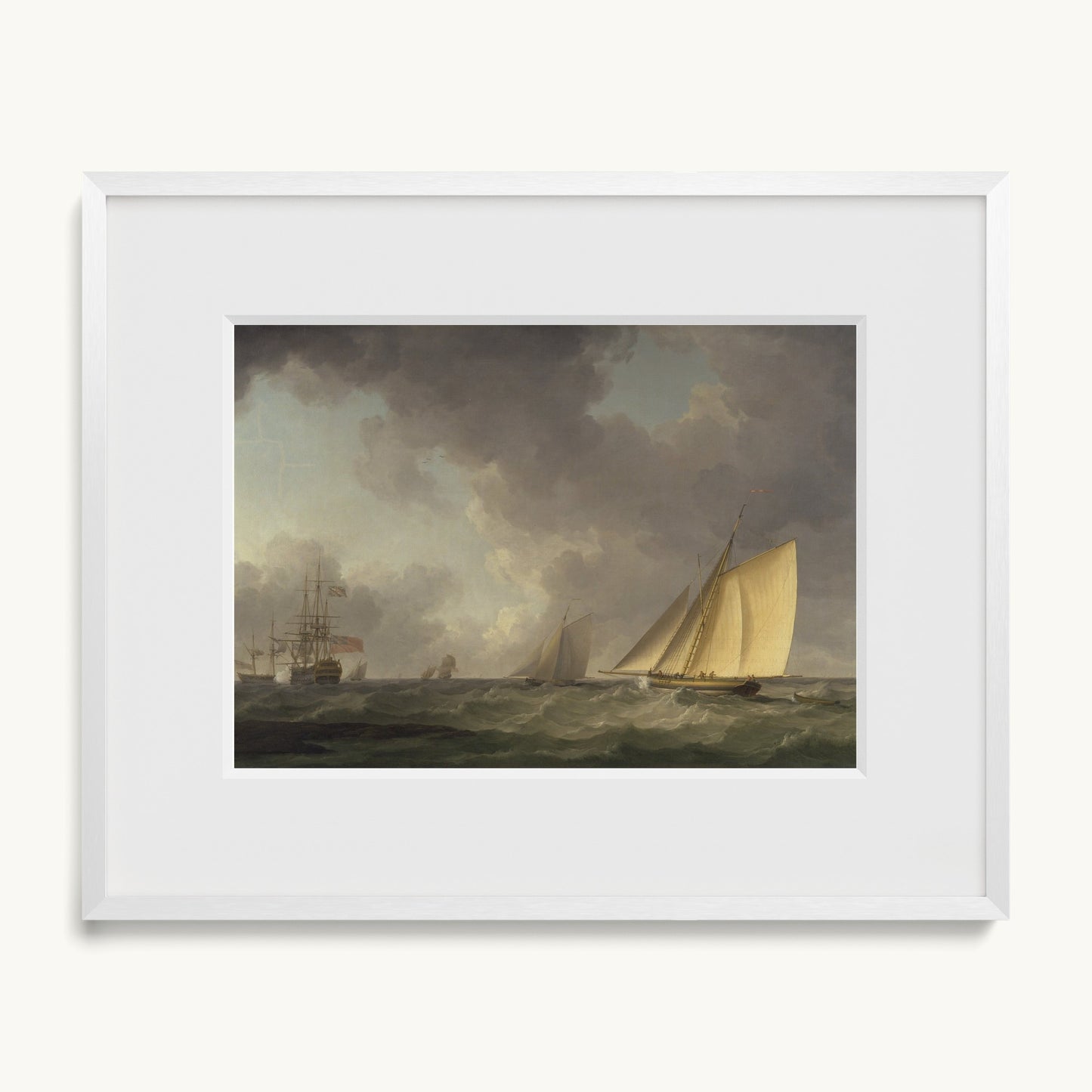 Cutter Close Hauled in a Fresh Breeze