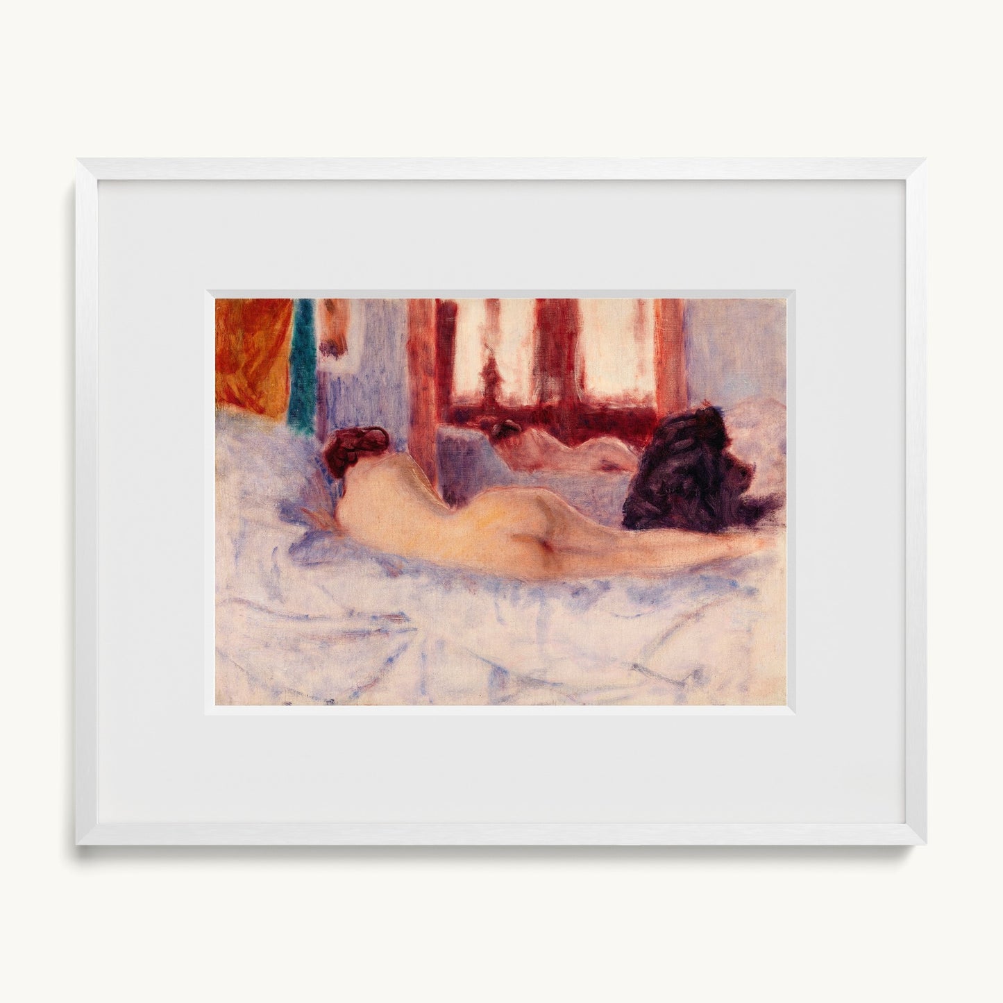 A Reclining Nude before a Mirror