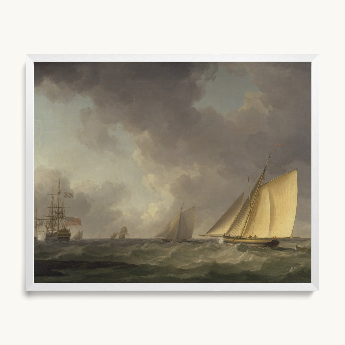 Cutter Close Hauled in a Fresh Breeze