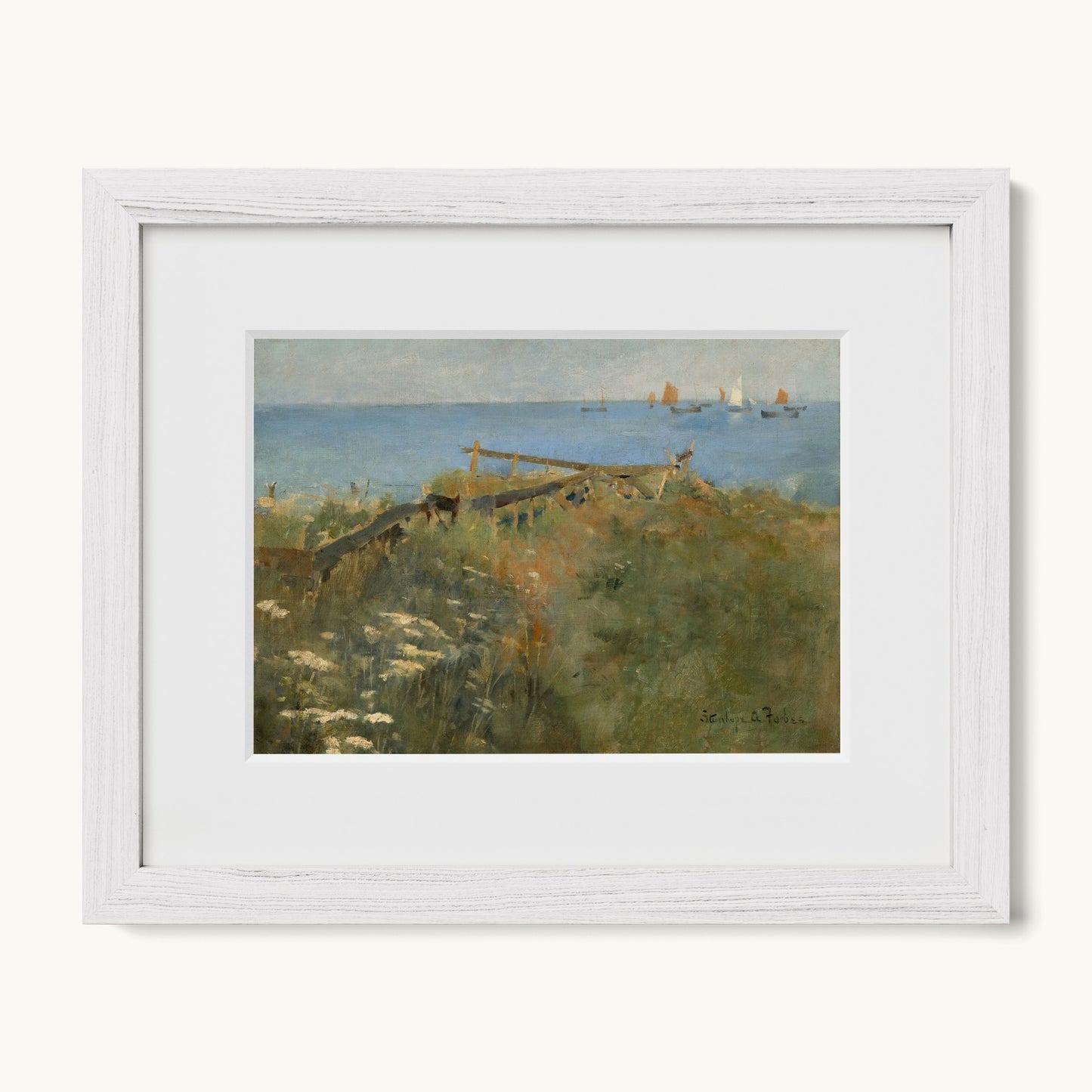 Coastal Scene with Fishing Boats