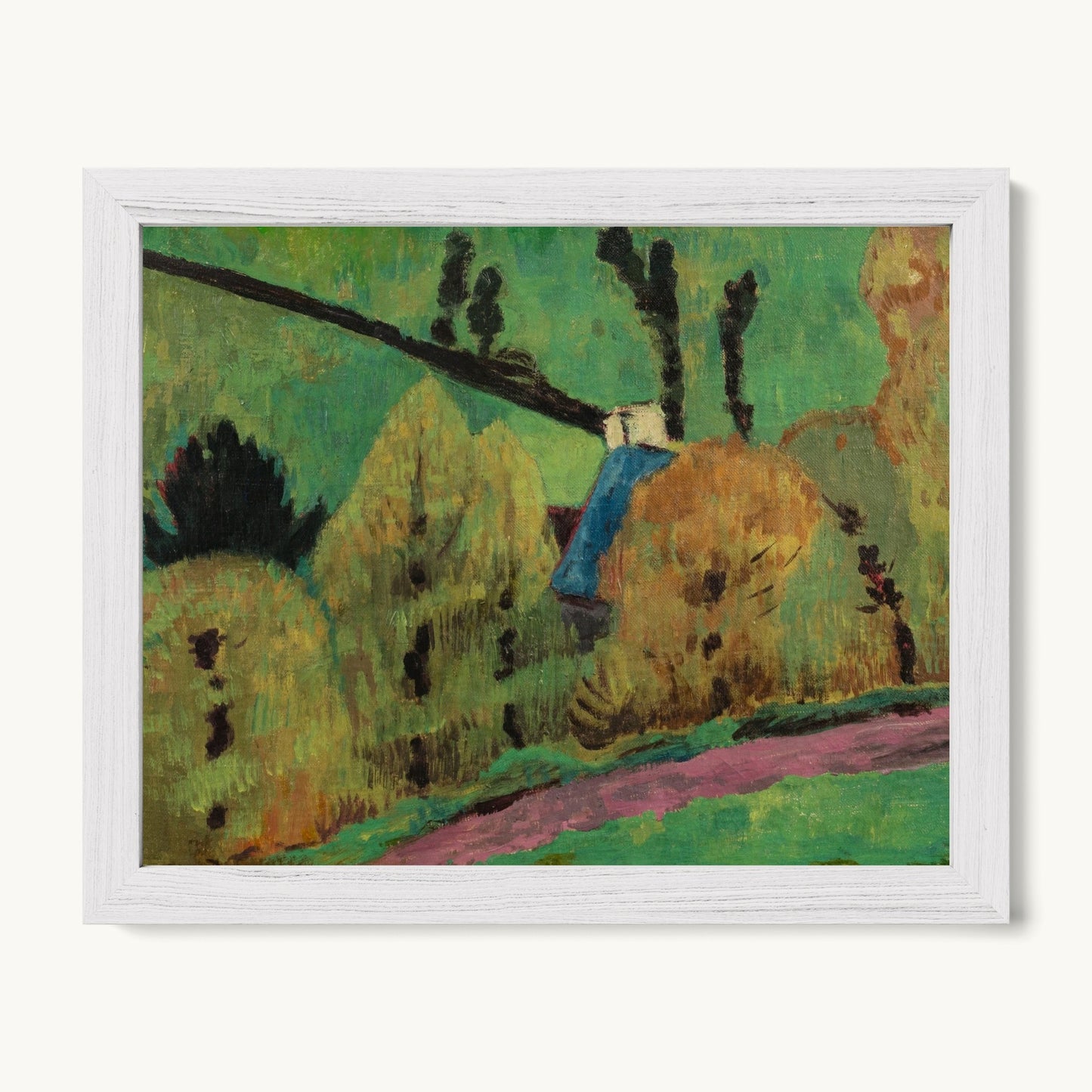 Chemin rose à Châteauneuf-du-Faou