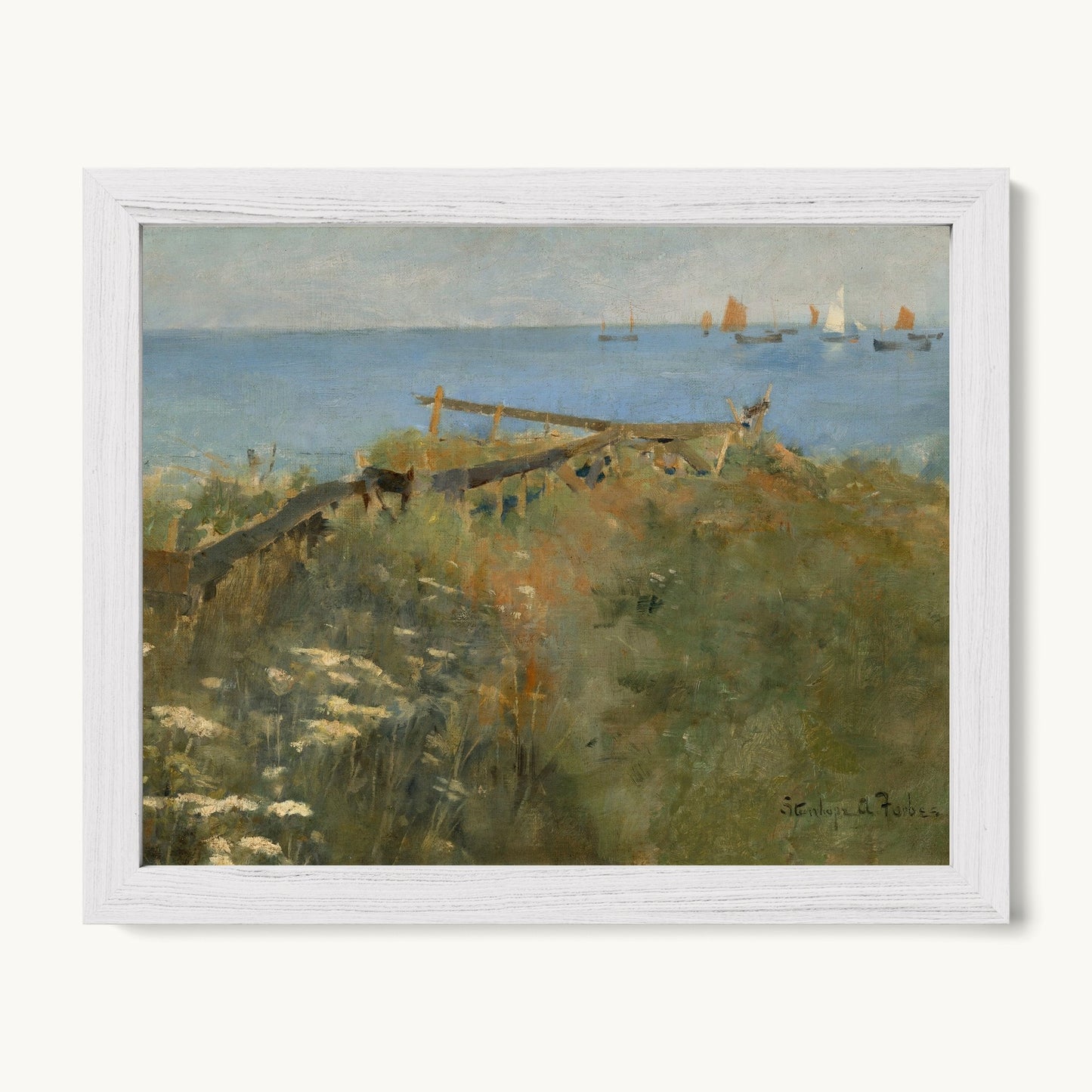 Coastal Scene with Fishing Boats