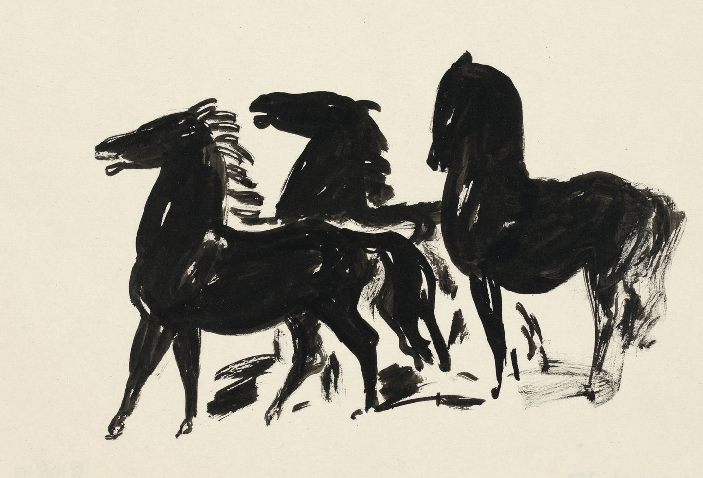 Three Black Horses