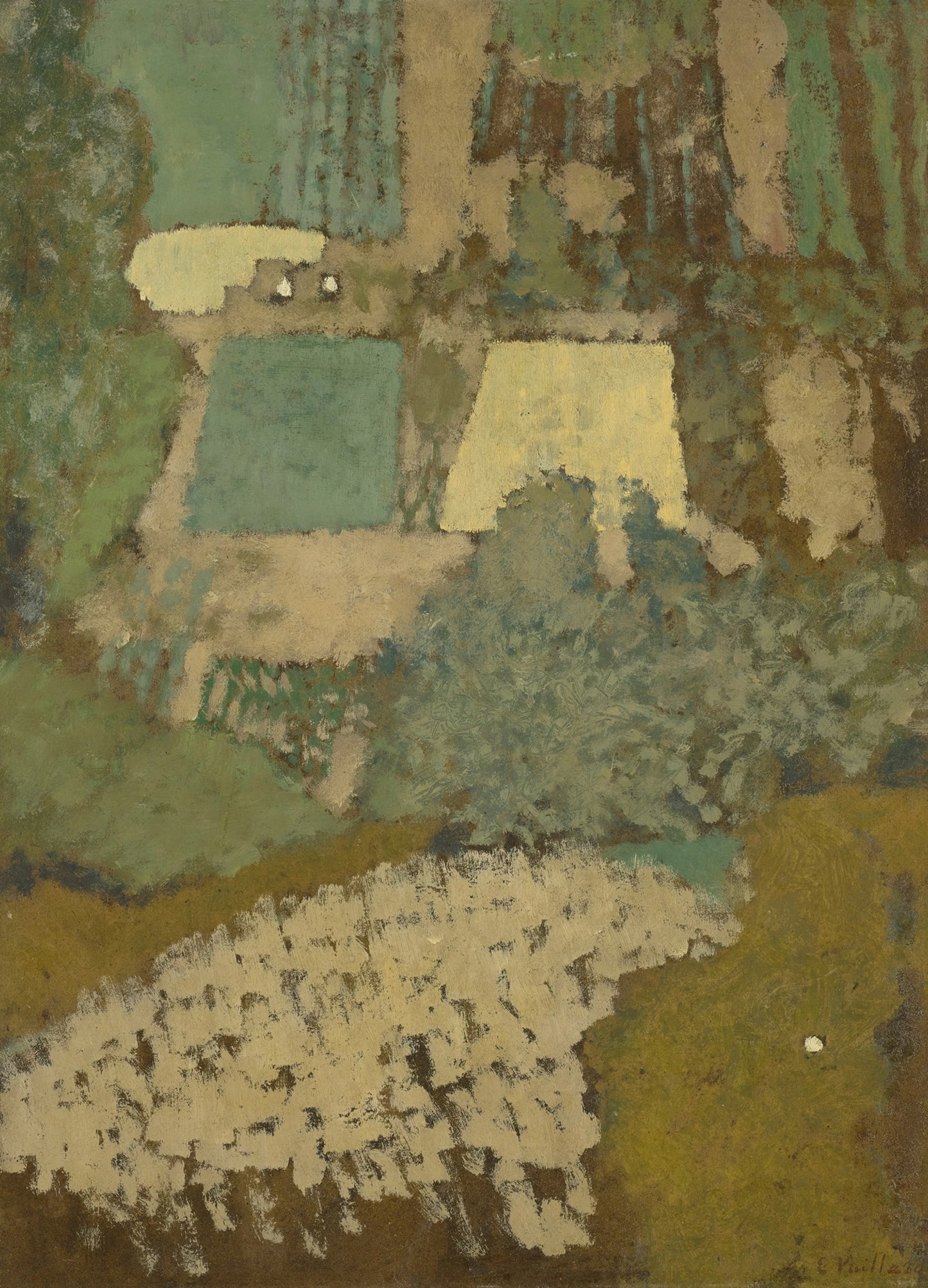 Vue plongeante sur la colline