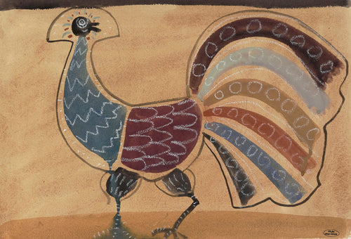 L'oiseau (paon)