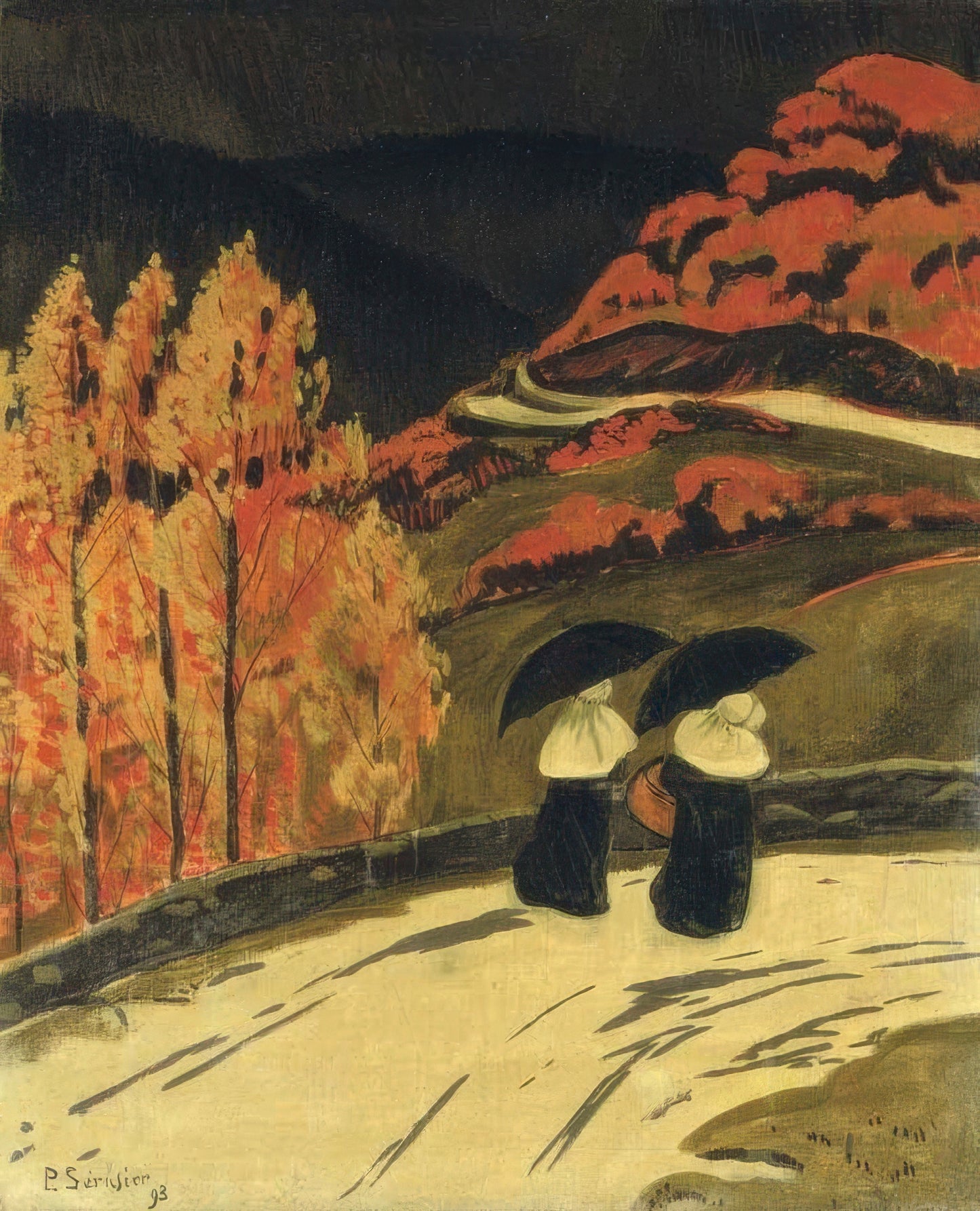La pluie sur la route