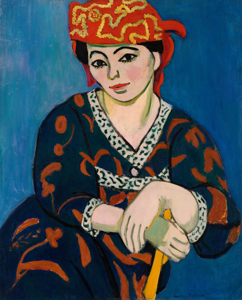 Red Madras Headdress