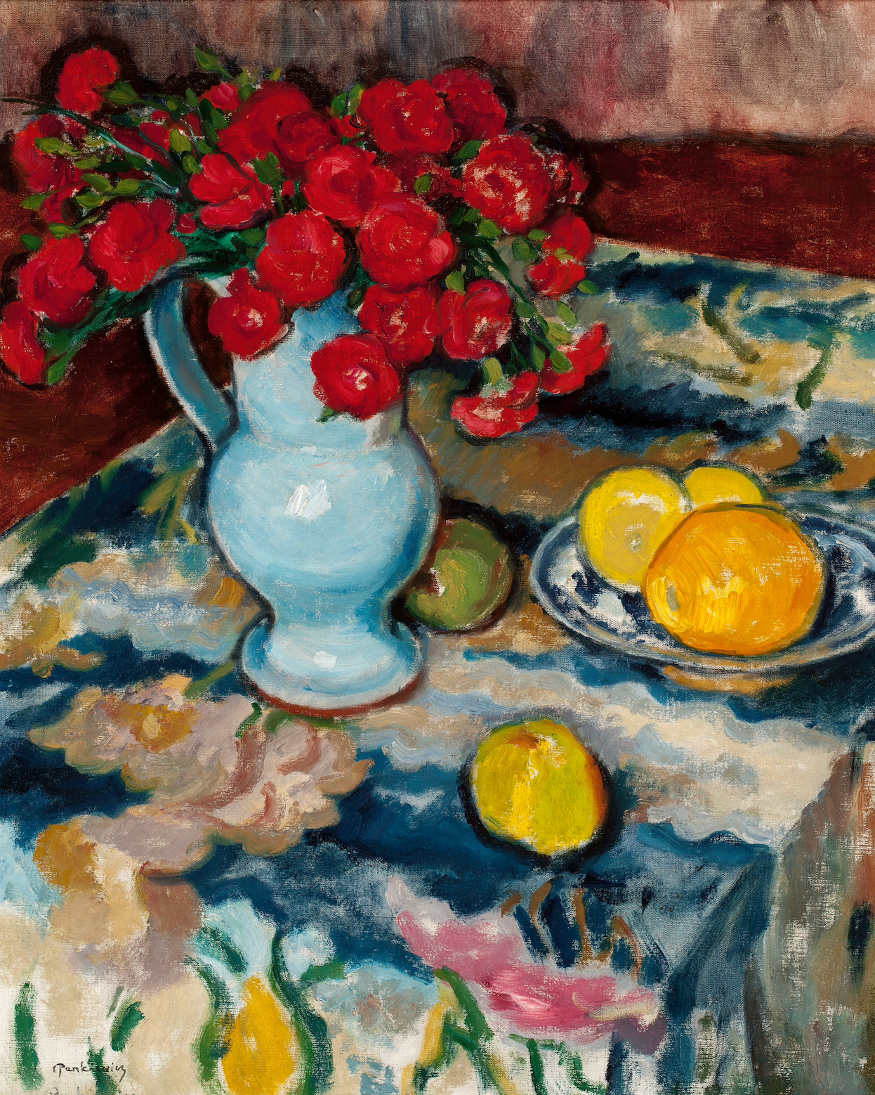 Still Life with Roses and Lemons