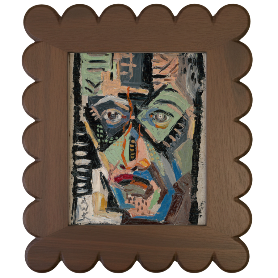 Man's Face — framed