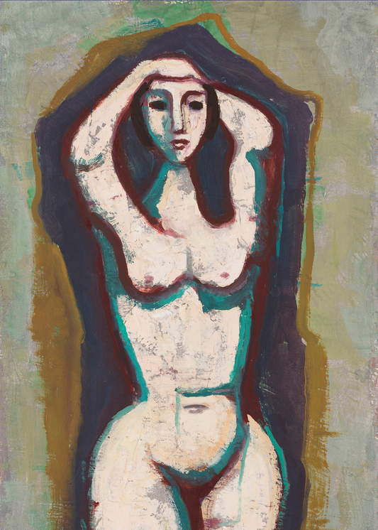 Nude with raised arms