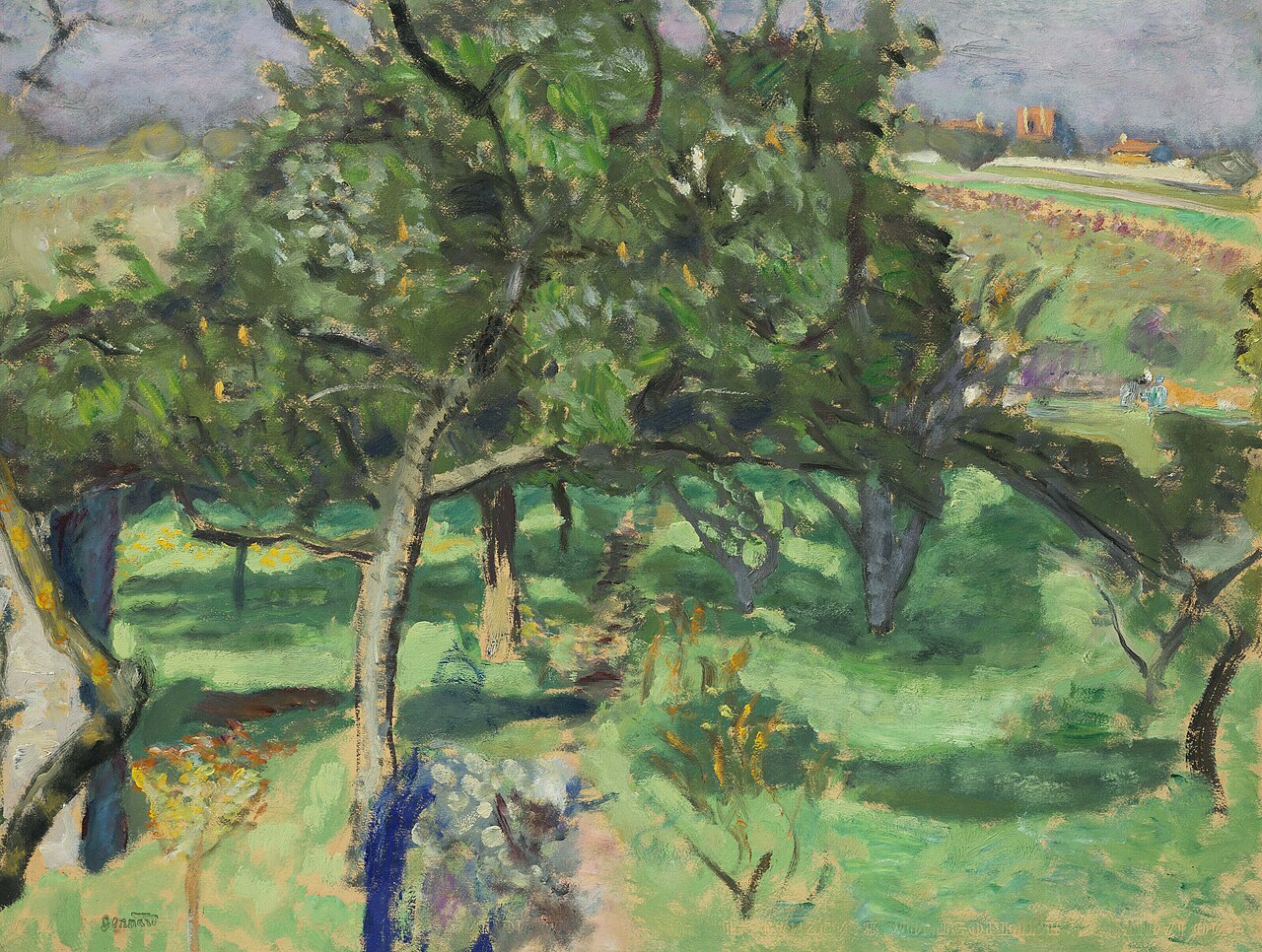 Paysage aux Arbres Fruitiers